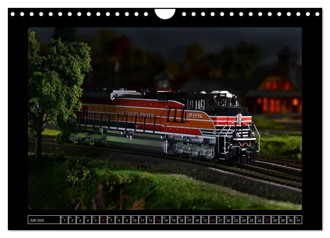 Bild: 9783435760602 | Amerikanische Modelleisenbahnen (Wandkalender 2025 DIN A4 quer),...