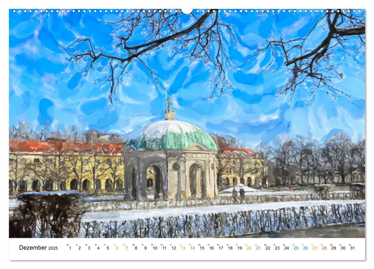 Bild: 9783435165537 | München - Bayerns Landeshauptstadt in Aquarellfarben (Wandkalender...