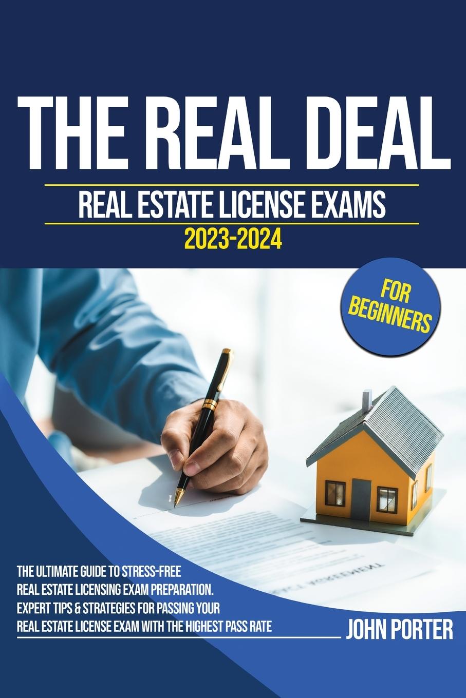 Cover: 9781088287842 | The Real Deal | Real Estate License Exam 2023-2024 for Beginners | Man