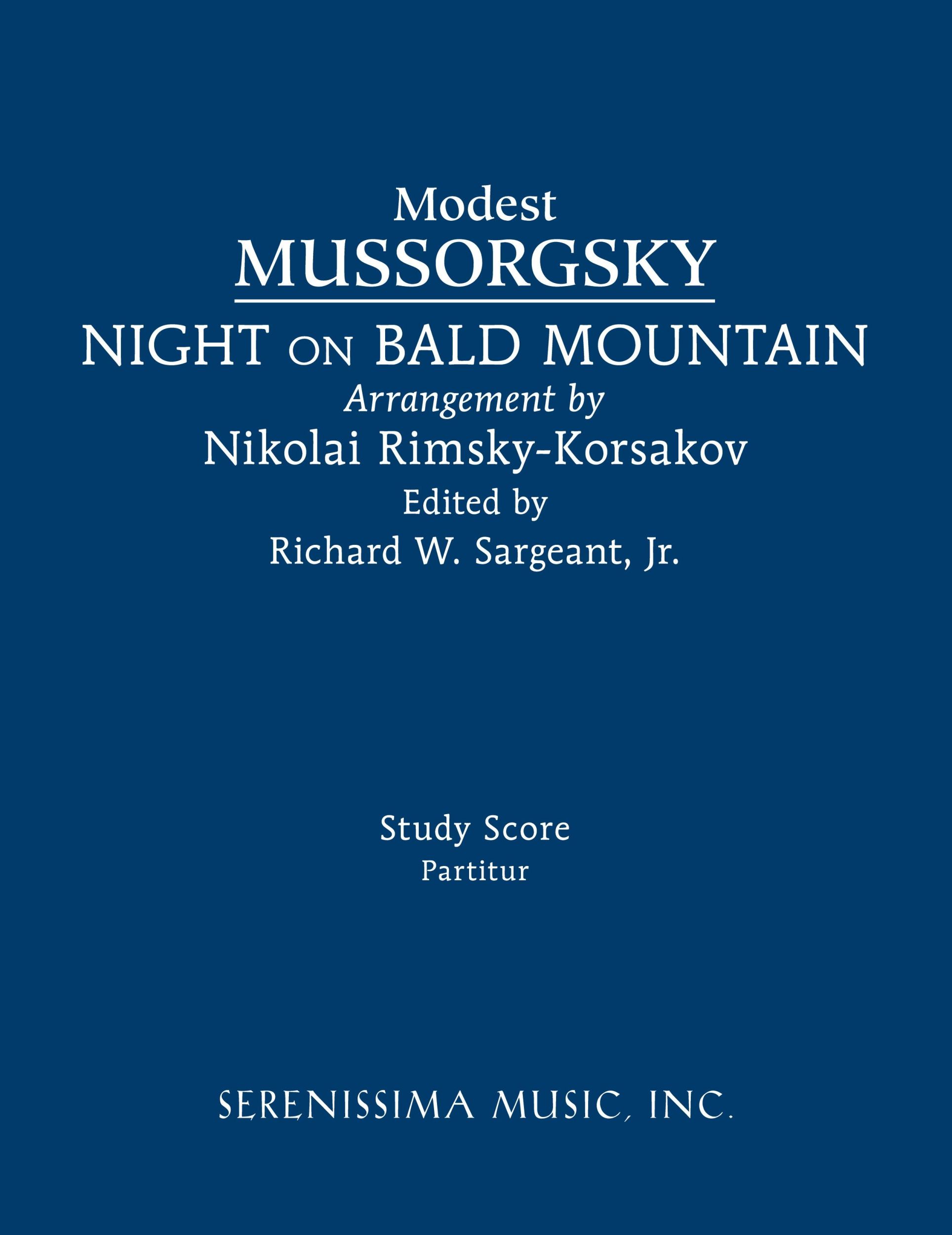 Cover: 9781608742295 | Night on Bald Mountain | Study score | Modest Mussorgsky | Taschenbuch