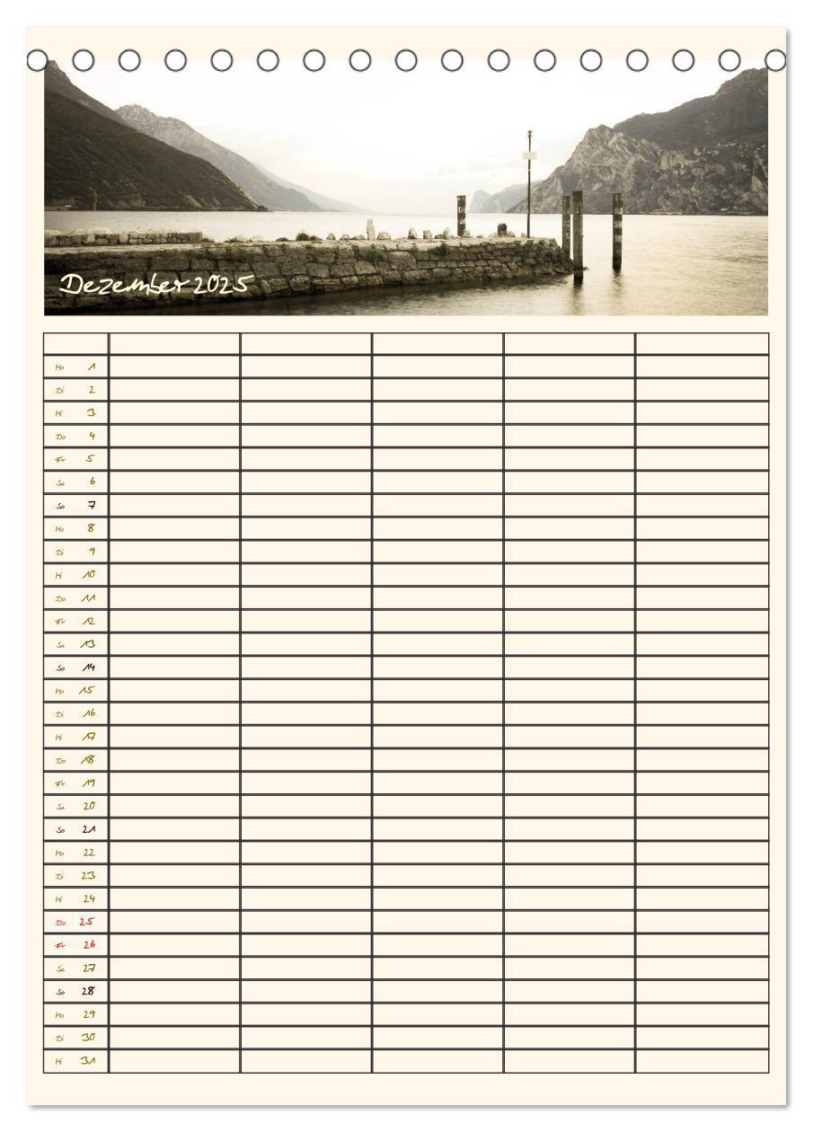 Bild: 9783457021613 | Der Gardasee im Norden - Familienplaner 2025 (Tischkalender 2025...