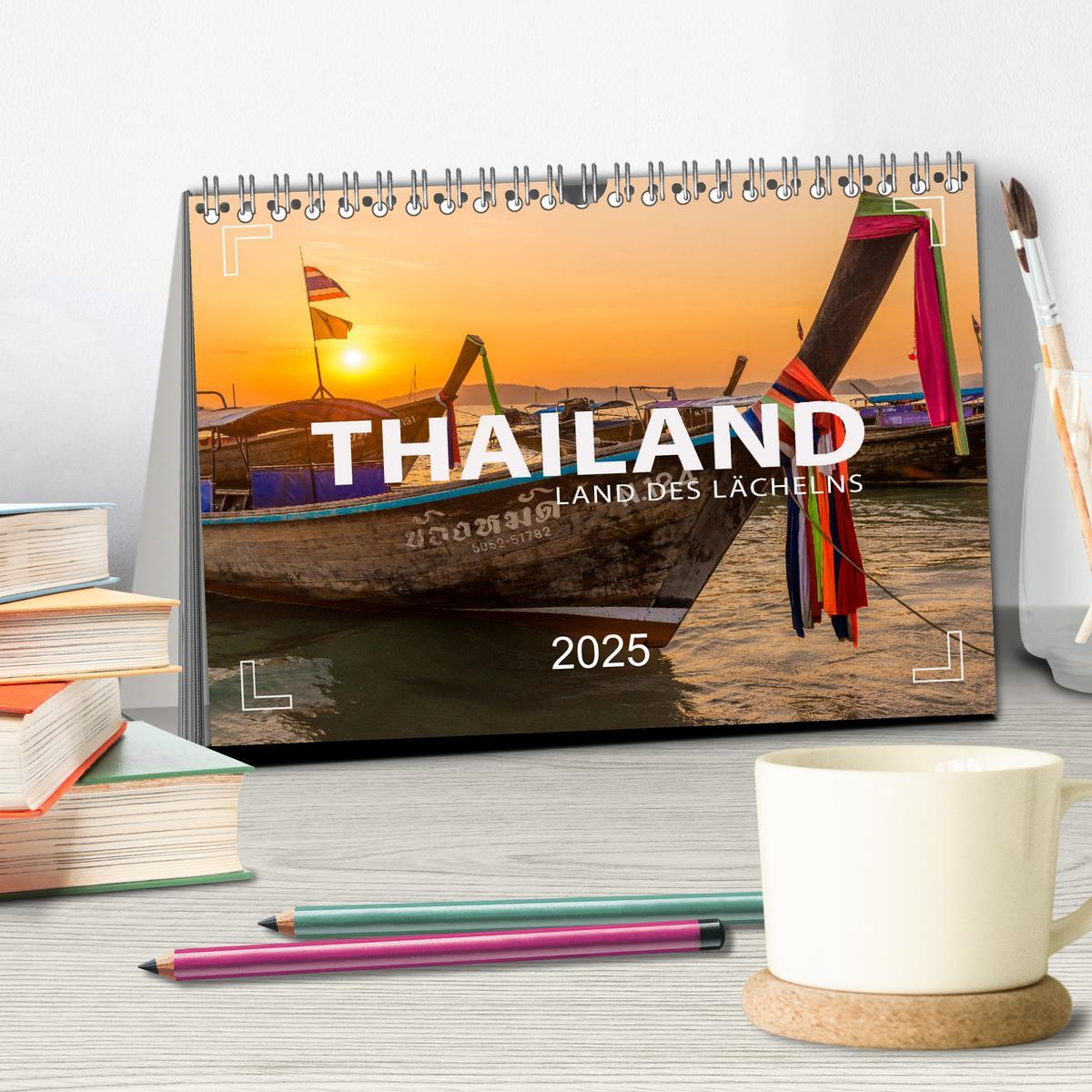 Bild: 9783435079988 | THAILAND - Land des Lächelns (Tischkalender 2025 DIN A5 quer),...