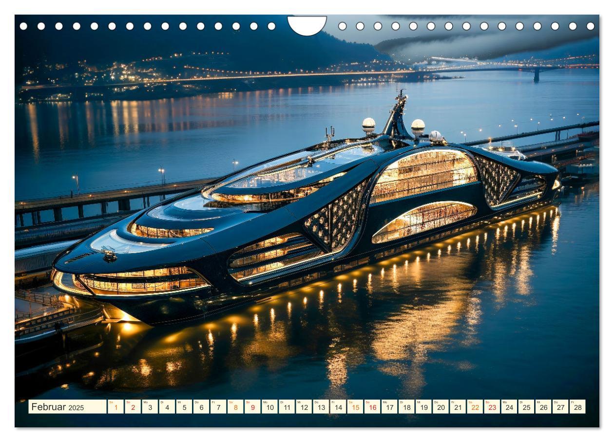 Bild: 9783383855528 | Mega Yachten Fantasien (Wandkalender 2025 DIN A4 quer), CALVENDO...