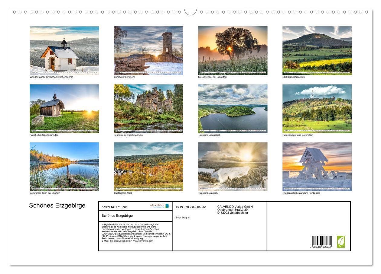 Bild: 9783383905032 | Schönes Erzgebirge (Wandkalender 2025 DIN A2 quer), CALVENDO...