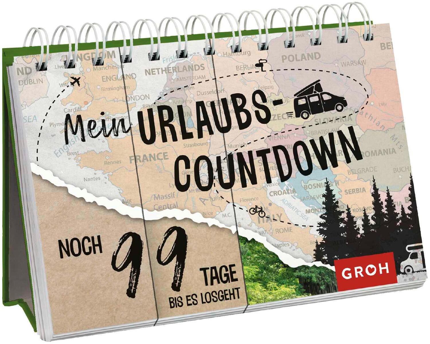 Cover: 9783848500291 | Mein Urlaubscountdown (Landkarte) | Noch 99 Tage, bis es losgeht