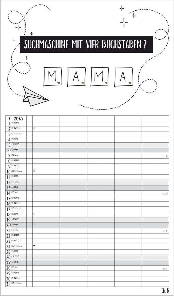 Bild: 9783731877103 | Visual Words Familienplaner 2025 | Korsch Verlag | Kalender | 14 S.