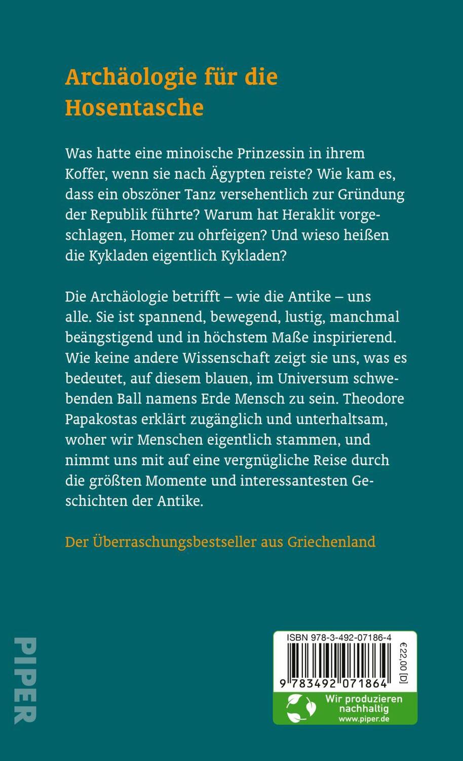 Rückseite: 9783492071864 | Wie ich in den Fahrstuhl stieg und in der Antike landete | Papakostas