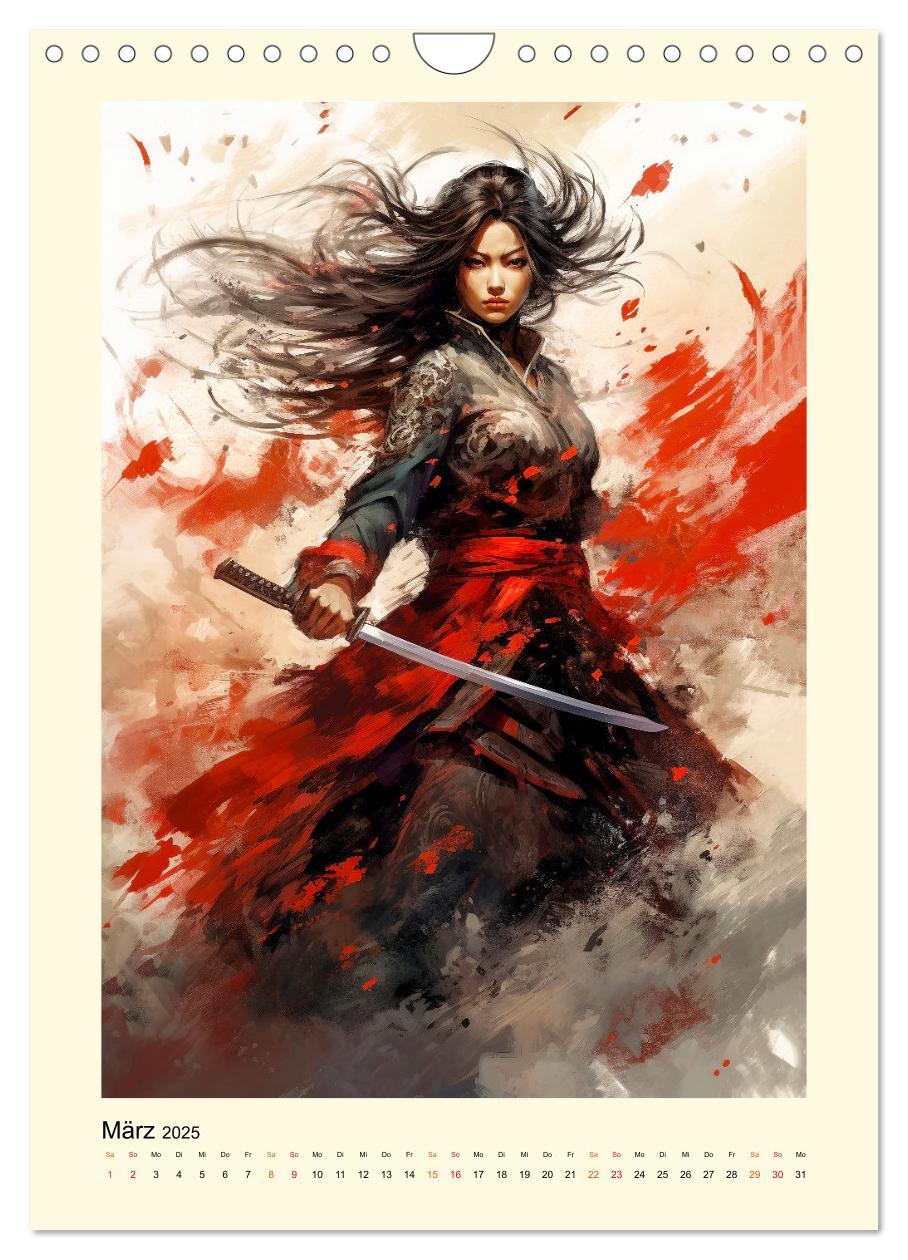 Bild: 9783435844371 | Samurai Amazonen (Wandkalender 2025 DIN A4 hoch), CALVENDO...