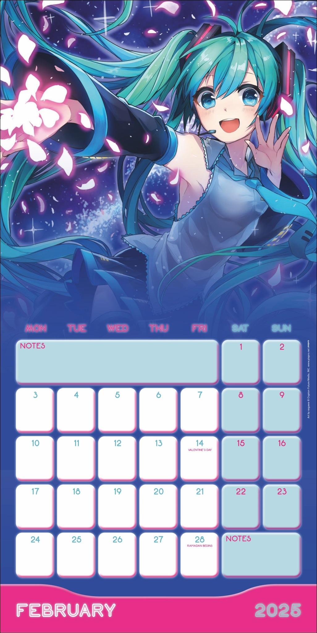 Bild: 9783840196850 | Hatsune Miku Broschurkalender 2025 | Kalender | 28 S. | Englisch