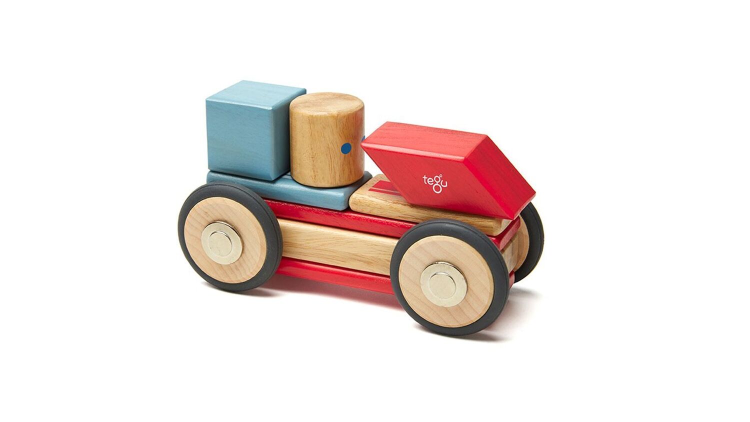 Bild: 853606003803 | TEGU - 12 Magnetische Holzbausteine Rennwagen | Stück | tegu