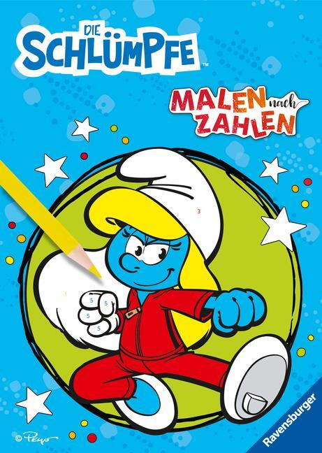 Cover: 9783473497232 | Die Schlümpfe: Malen nach Zahlen ab 5 | IMPS | Taschenbuch | 24 S.