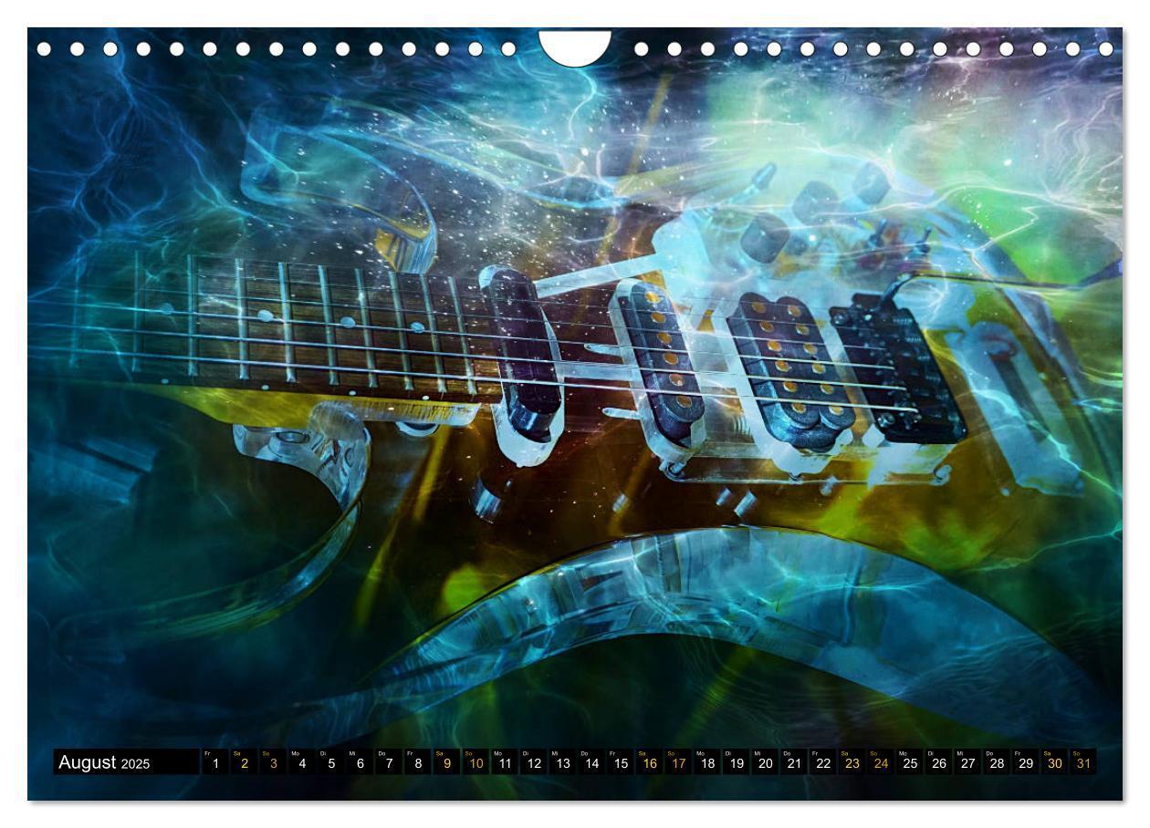 Bild: 9783435105700 | Gitarren im Wasser (Wandkalender 2025 DIN A4 quer), CALVENDO...