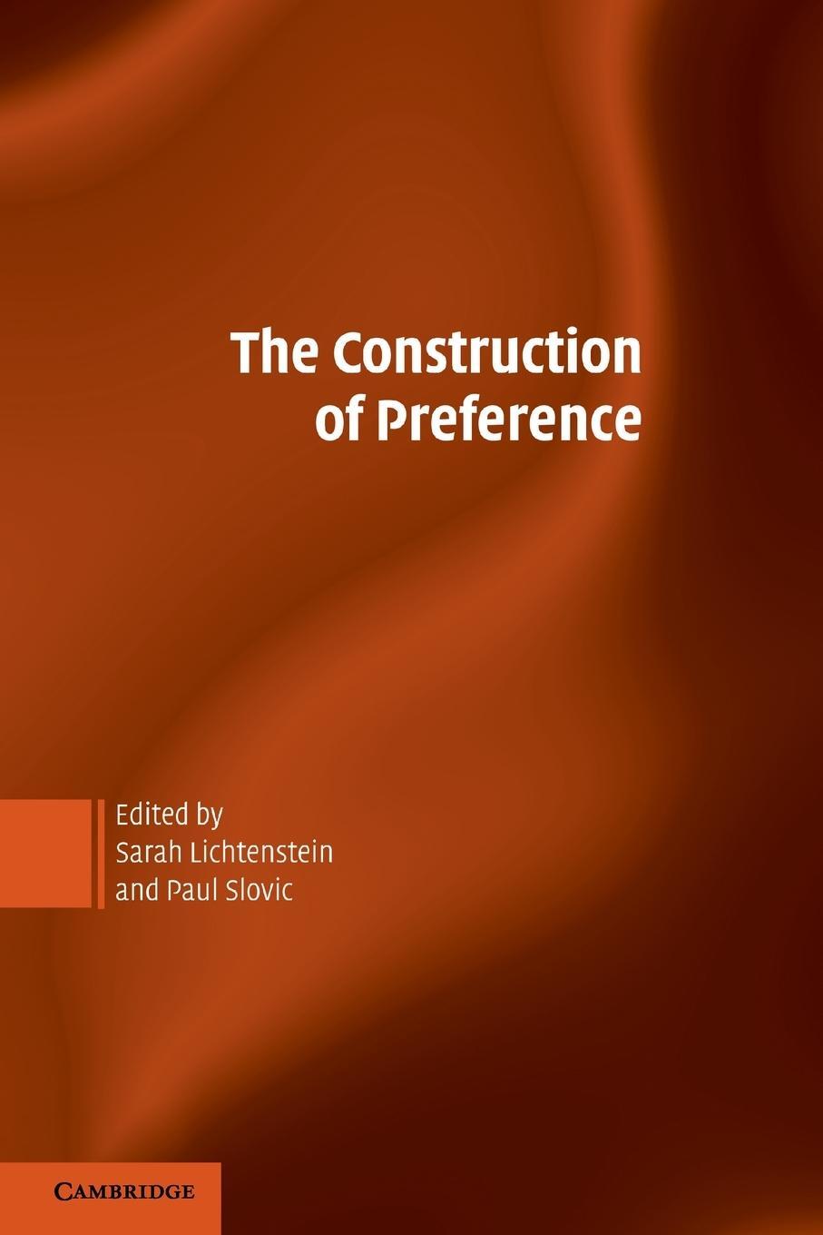 Cover: 9780521542203 | The Construction of Preference | Paul Slovic | Taschenbuch | Paperback