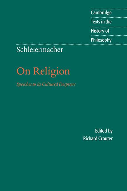 Cover: 9780521479752 | Schleiermacher | On Religion | Friedrich Schleiermacher | Taschenbuch