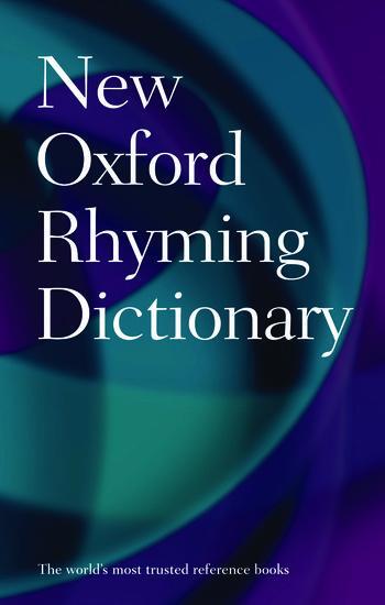 Cover: 9780199652464 | New Oxford Rhyming Dictionary | Oxford Languages | Buch | Gebunden