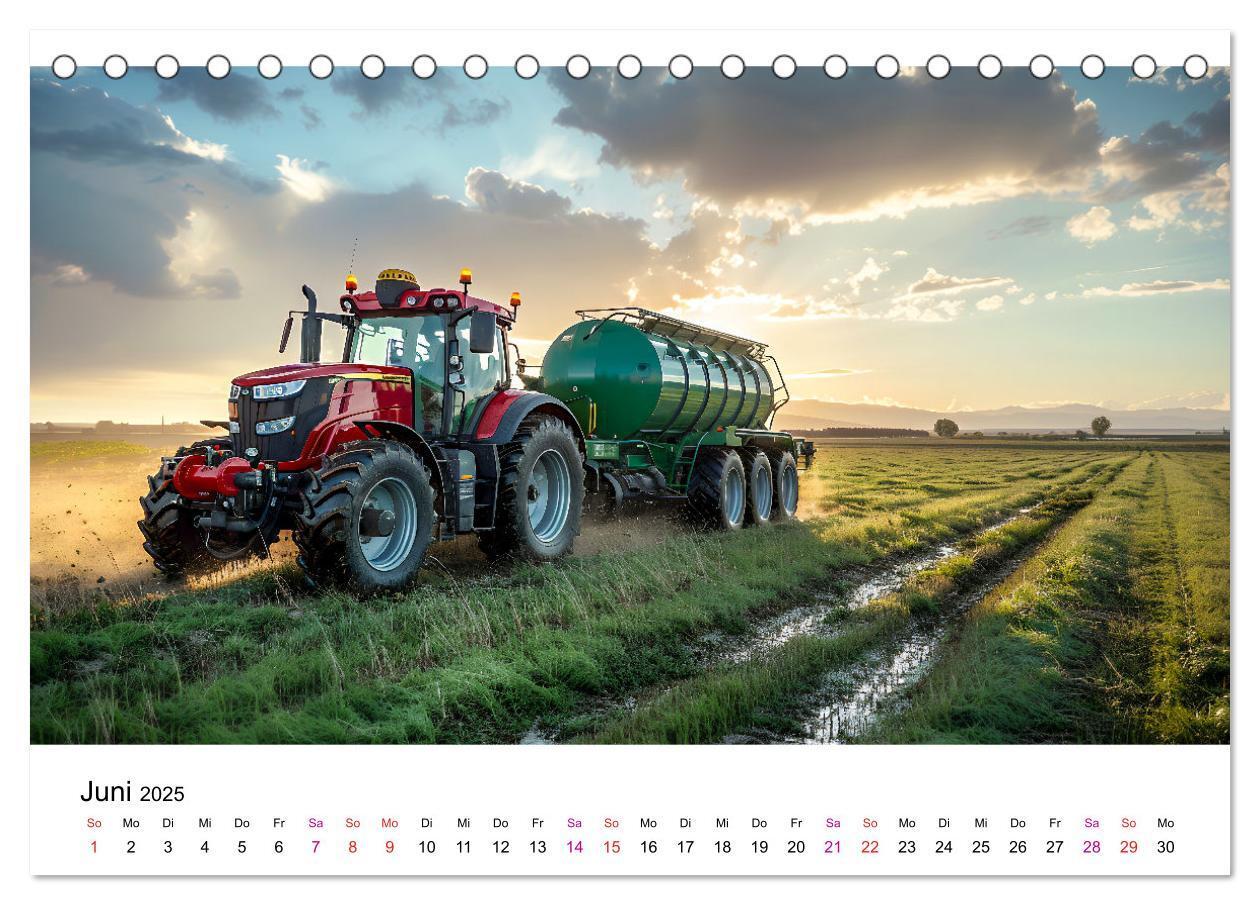 Bild: 9783457174876 | Traktoren Power (Tischkalender 2025 DIN A5 quer), CALVENDO...