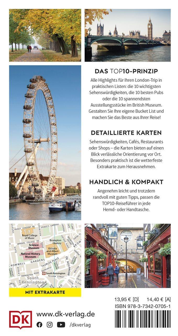 Rückseite: 9783734207051 | TOP10 Reiseführer London | Roger Williams | Taschenbuch | 192 S.