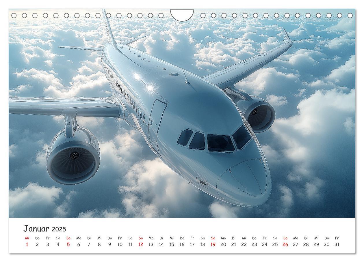 Bild: 9783457214046 | Flugzeugkalender - Die schönsten Passagiermaschinen (Wandkalender...