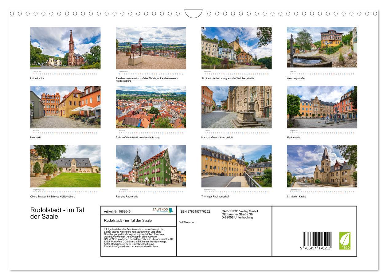 Bild: 9783457176252 | Rudolstadt - im Tal der Saale (Wandkalender 2025 DIN A3 quer),...