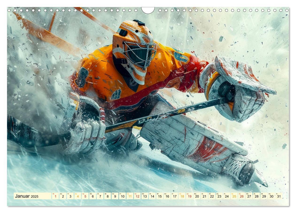 Bild: 9783383776939 | Eishockey - tolle Momente (Wandkalender 2025 DIN A3 quer), CALVENDO...