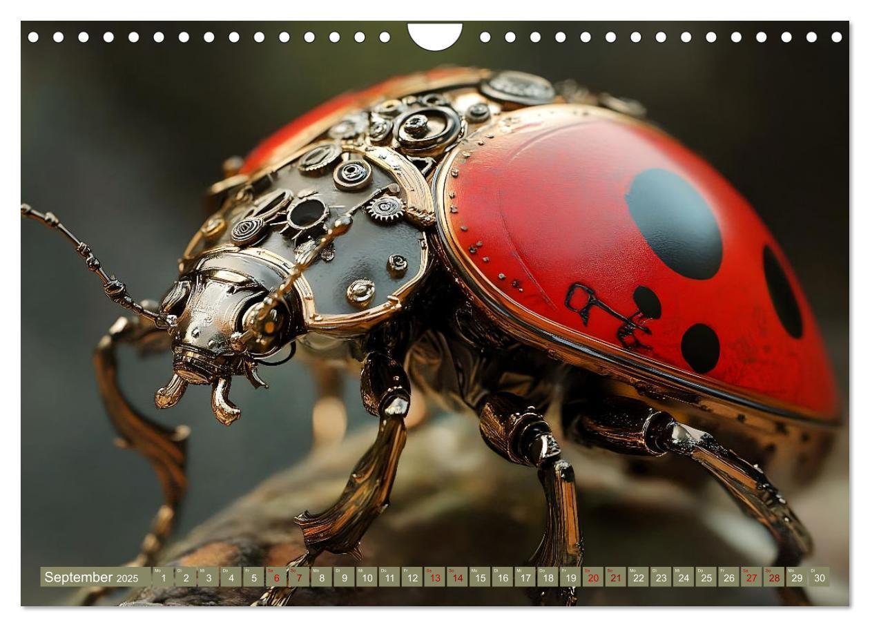 Bild: 9783457185742 | Die fantastische Welt der Steampunk-Insekten (Wandkalender 2025 DIN...