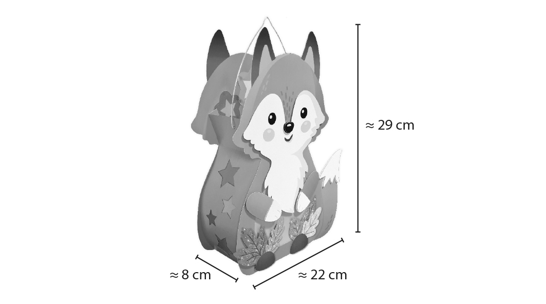 Bild: 4008525249016 | Laternen-Bastelset "Fuchs" | Stück | eingeschweißt | 1874-00-01F