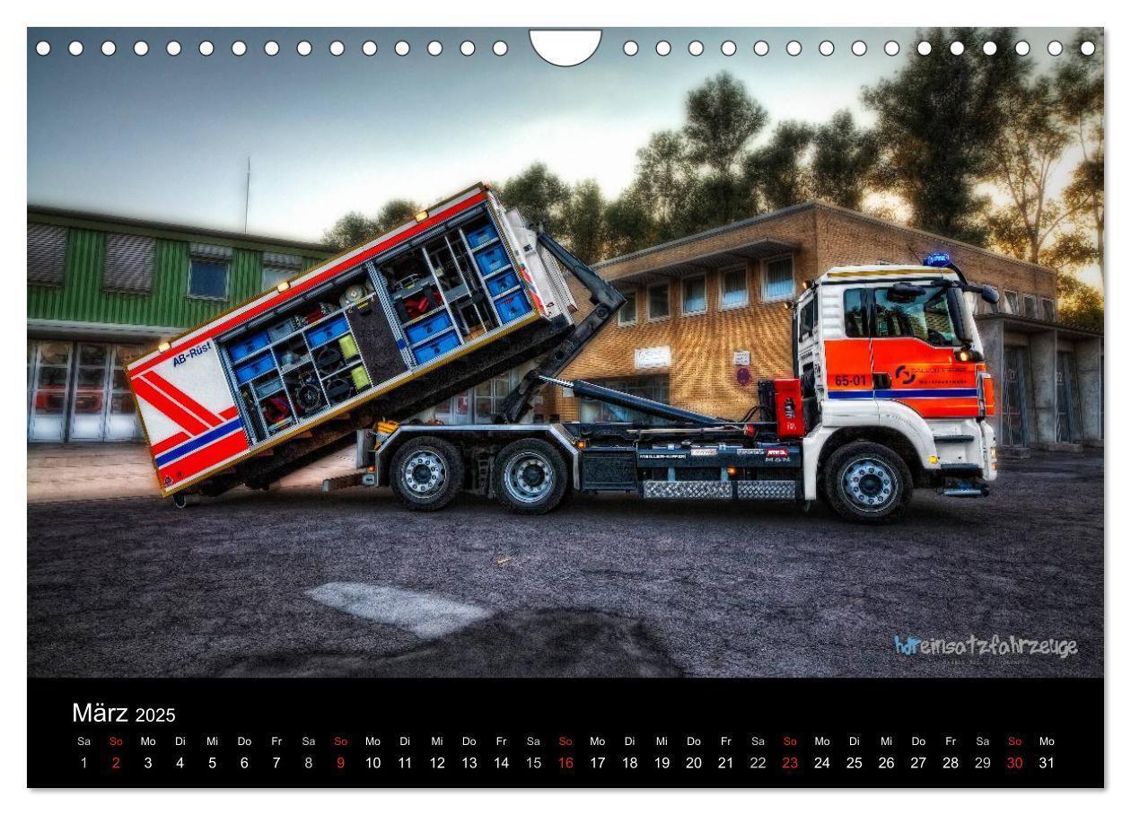 Bild: 9783435636570 | Einsatzfahrzeuge der Feuerwehr (Wandkalender 2025 DIN A4 quer),...