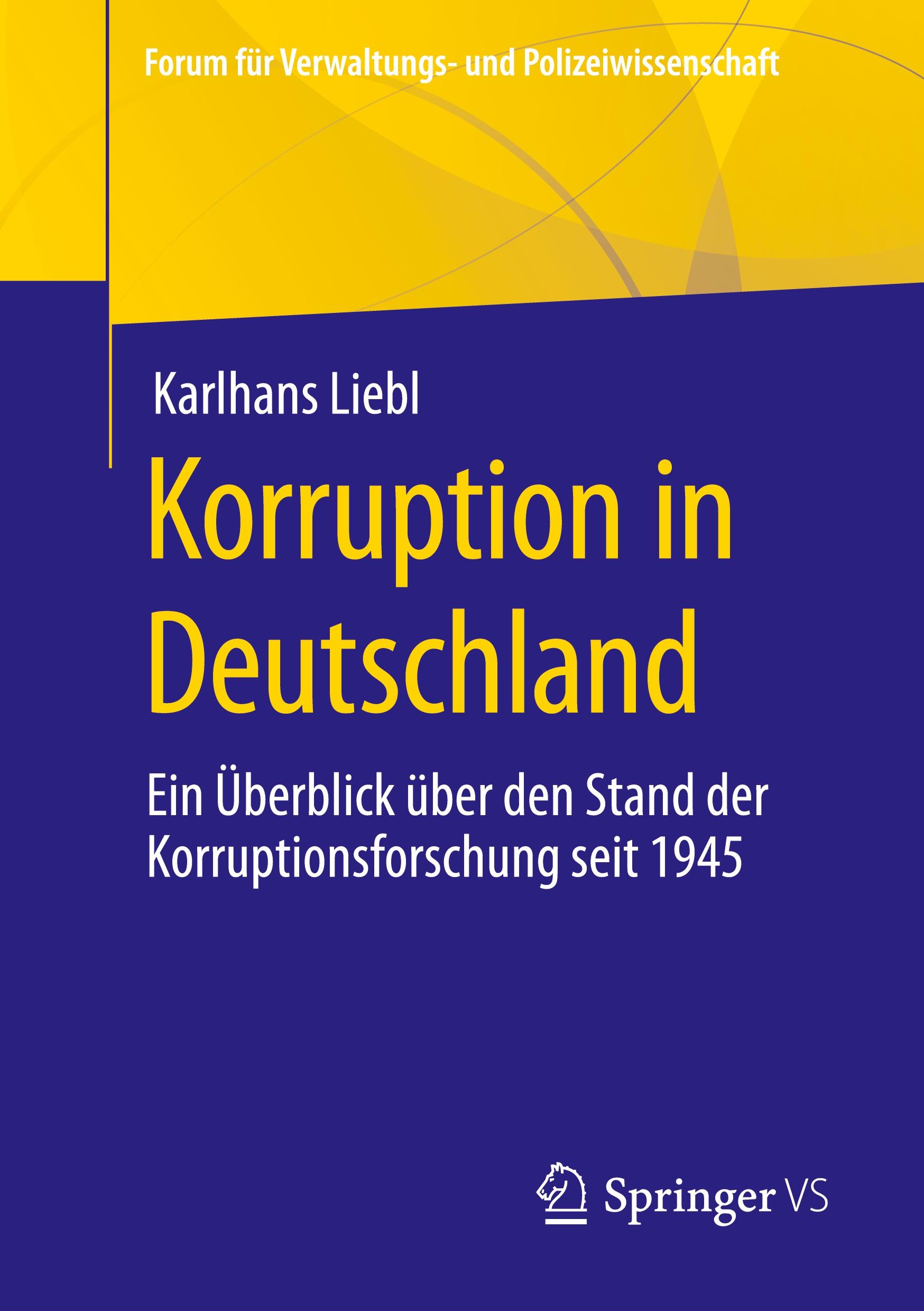 Cover: 9783658414573 | Korruption in Deutschland | Karlhans Liebl | Taschenbuch | Paperback