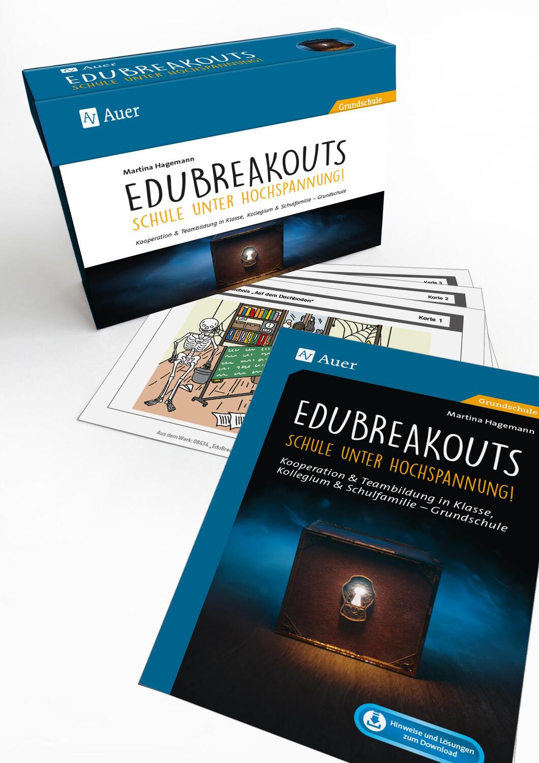 Cover: 9783403086345 | EduBreakouts: Schule unter Hochspannung | Martina Hagemann | Bundle