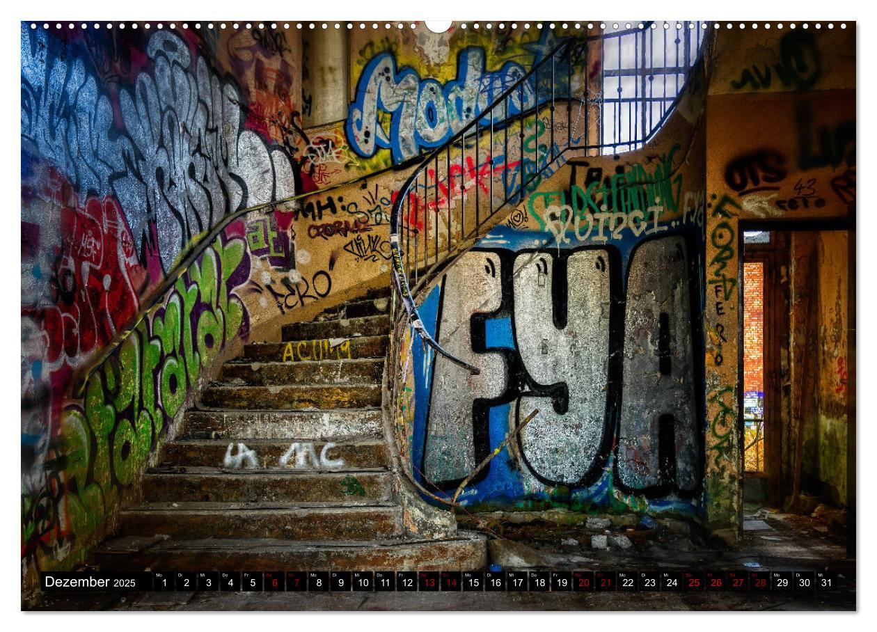 Bild: 9783435309924 | Lost Places Graffiti (Wandkalender 2025 DIN A2 quer), CALVENDO...