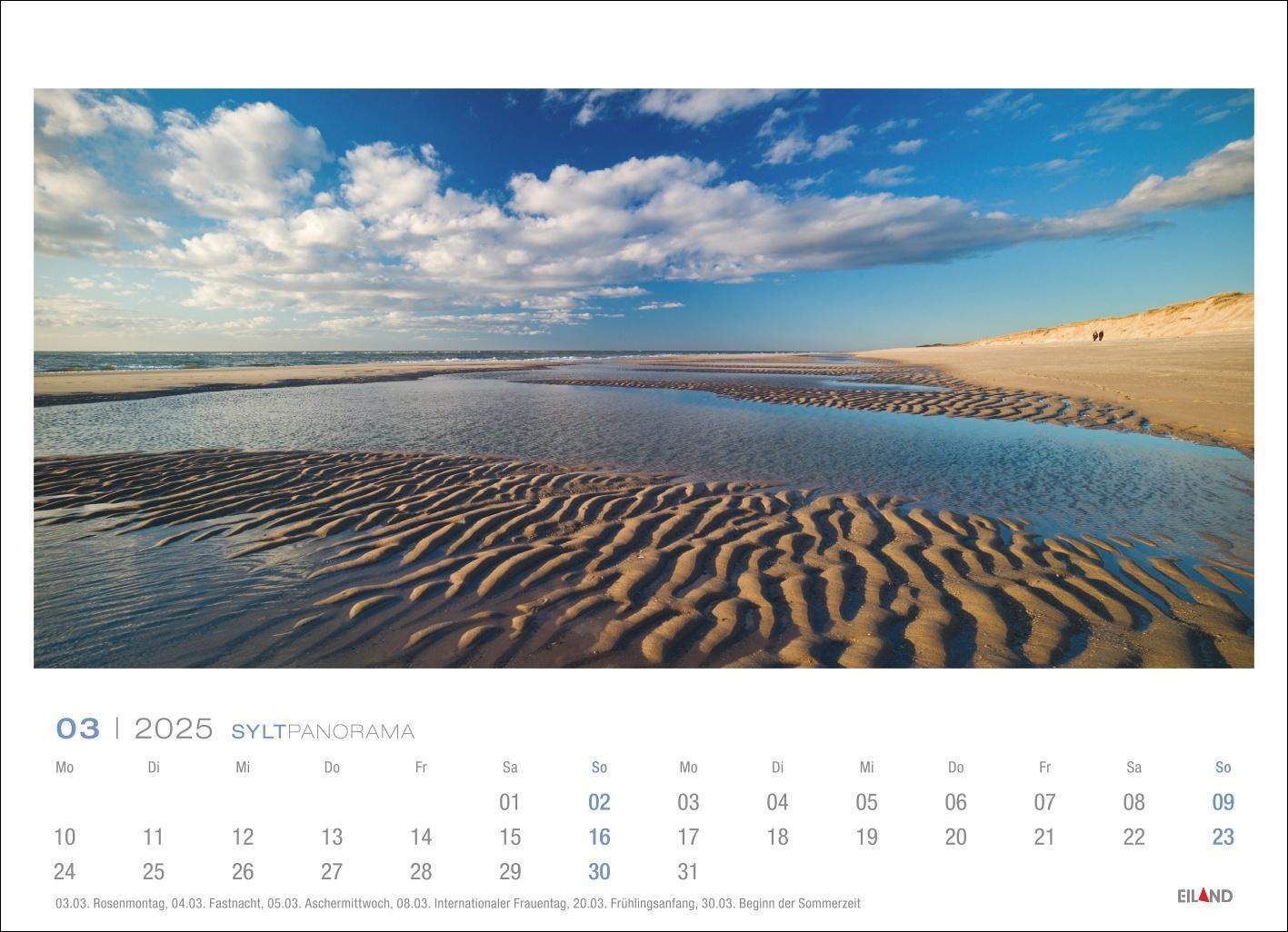 Bild: 9783964023384 | Sylt Panorama Postkartenkalender 2025 - Hans Jessel | Kalender | 13 S.