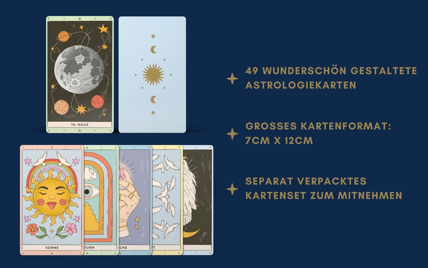 Bild: 4250940200190 | Astrologiekarten | Verena Klindert | Box | 176 S. | Deutsch | 2024