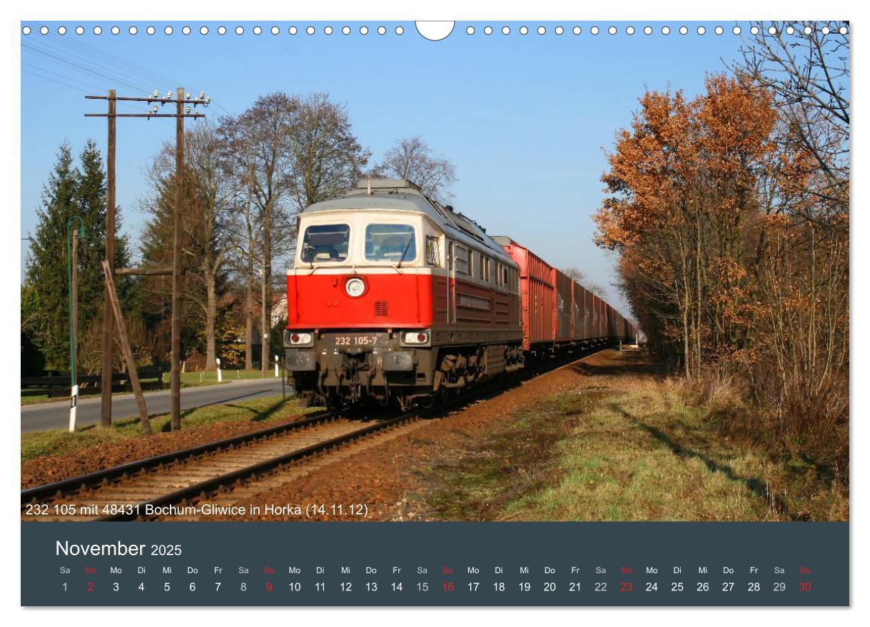 Bild: 9783435624485 | Mit Diesellokomotiven quer durch die Lausitz - 2025 (Wandkalender...