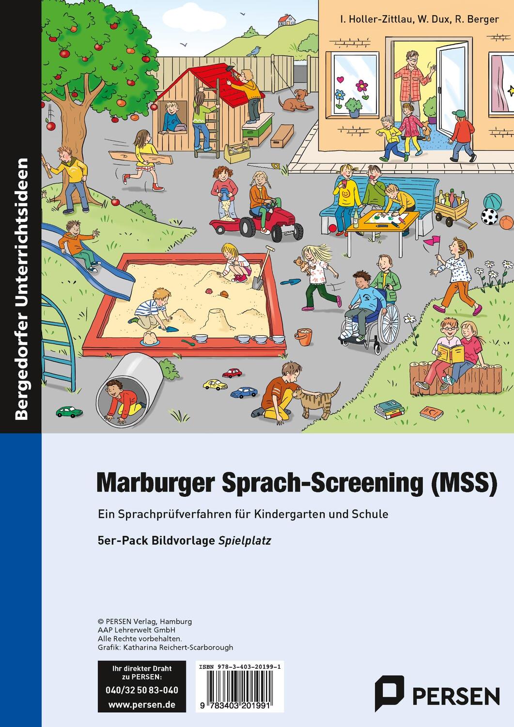 Cover: 9783403201991 | Marburger Sprach-Screening (MSS) - Bildvorlagen | Poster | 5 S. | 2017