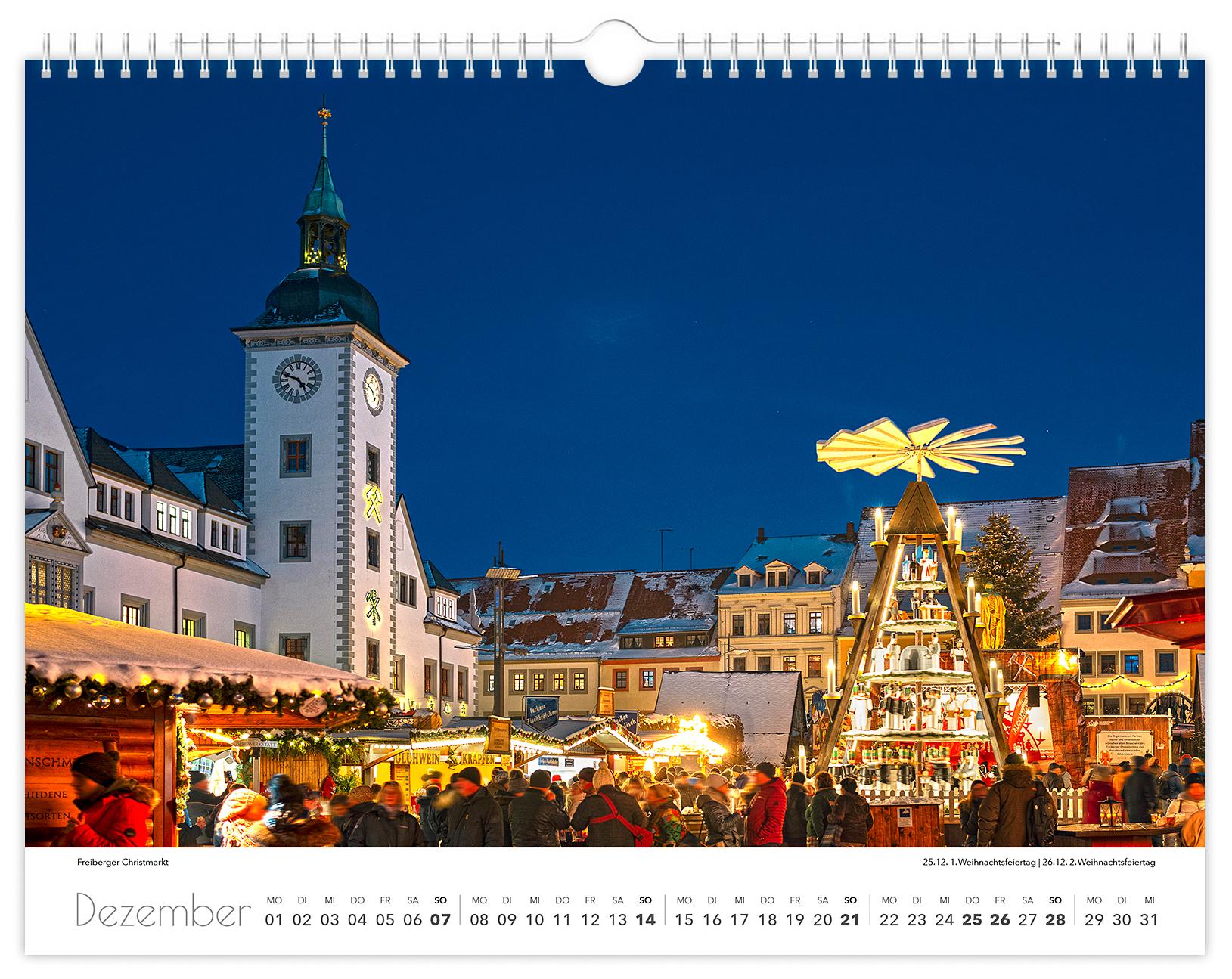 Bild: 9783910680616 | Kalender Osterzgebirge 2025 | 40 x 30 cm weißes Kalendarium | Schubert