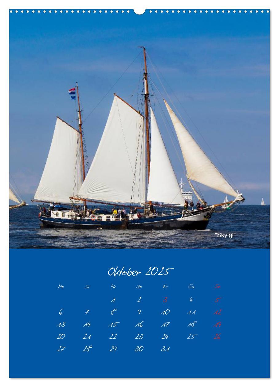 Bild: 9783457063958 | Unter Segeln (Wandkalender 2025 DIN A2 hoch), CALVENDO Monatskalender