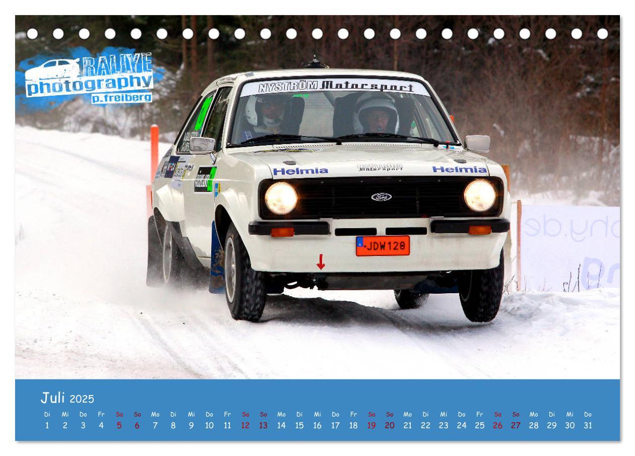 Bild: 9783435341092 | WRC Schweden White Open 2025 (Tischkalender 2025 DIN A5 quer),...