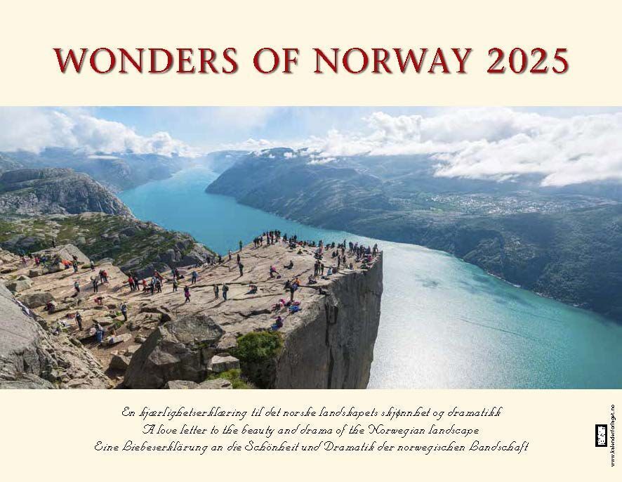 Cover: 9783930232970 | Panorama Norwegen 2025 Tischkalender | Kalender | In Schuber | Deutsch