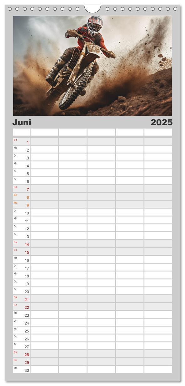 Bild: 9783457091203 | Familienplaner 2025 - Motorcross Welt mit 5 Spalten (Wandkalender,...