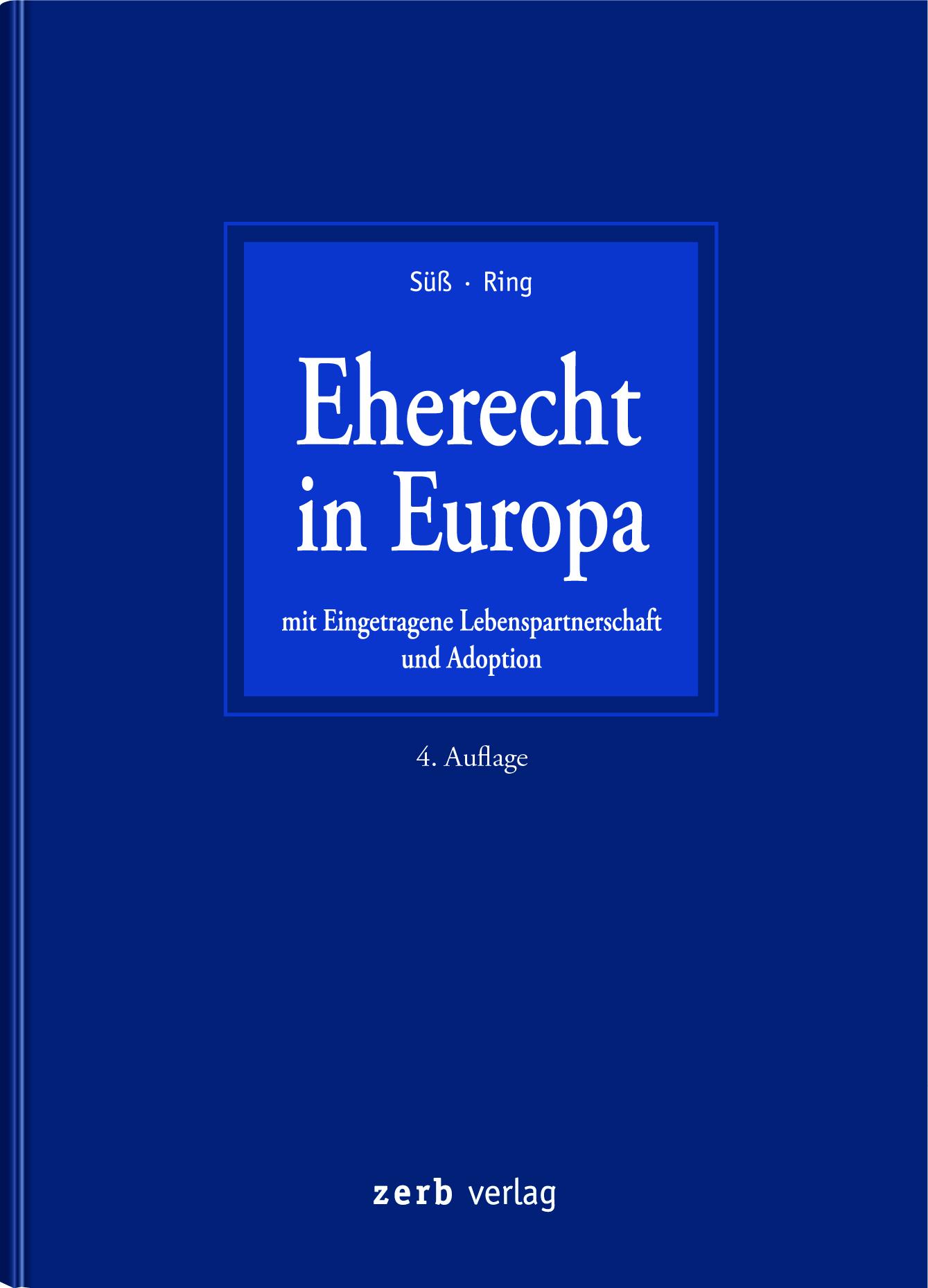 Cover: 9783956611032 | Eherecht in Europa | Rembert Süß (u. a.) | Buch | XVI | Deutsch | 2020