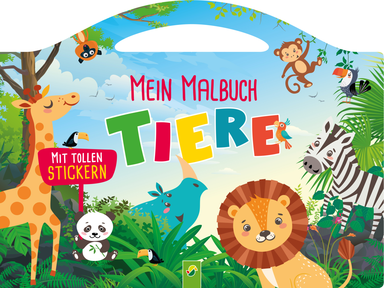 Cover: 9783849932800 | Mein Malbuch Tiere | Mit tollen Stickern. Für Kinder ab 4 Jahren