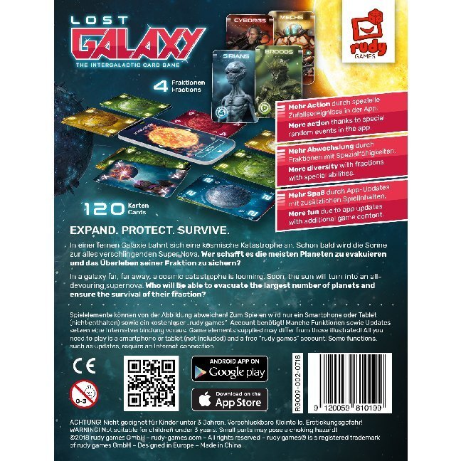 Bild: 9120059810199 | LOST GALAXY - Das intergalaktische Kartenspiel (Spiel) | Spiel | 2018