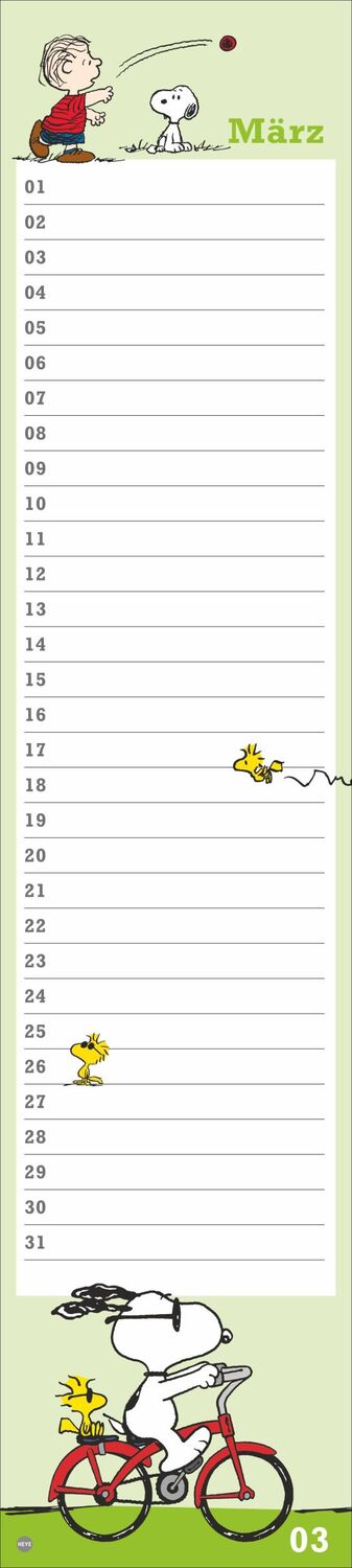 Bild: 9783756408924 | Peanuts Geburtstagskalender Langplaner | Kalender | Spiralbindung