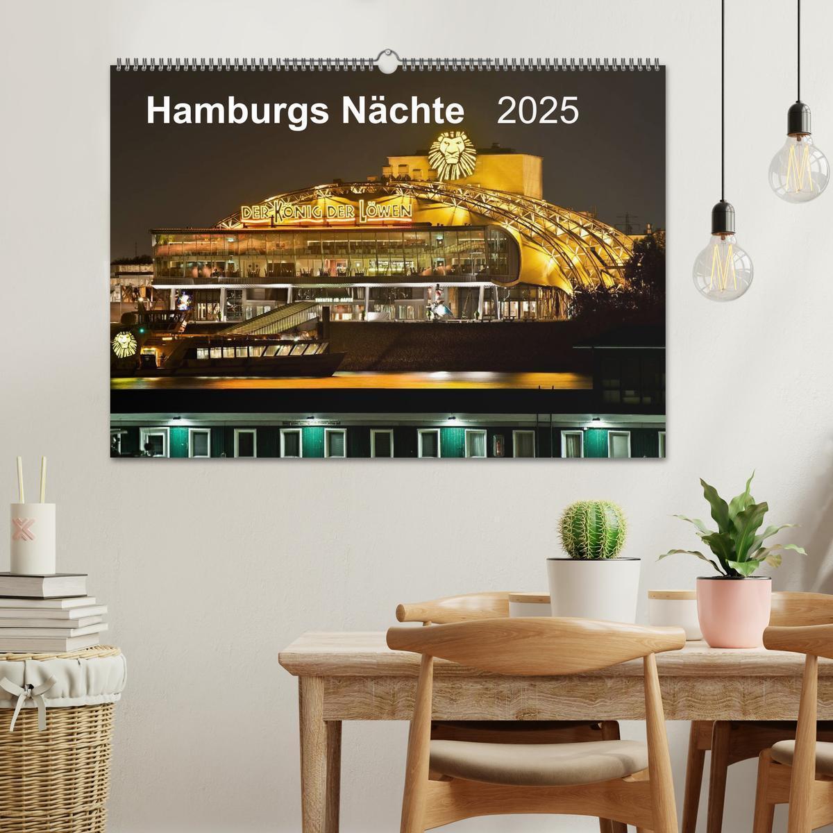 Bild: 9783435552702 | Hamburgs Nächte (Wandkalender 2025 DIN A2 quer), CALVENDO...