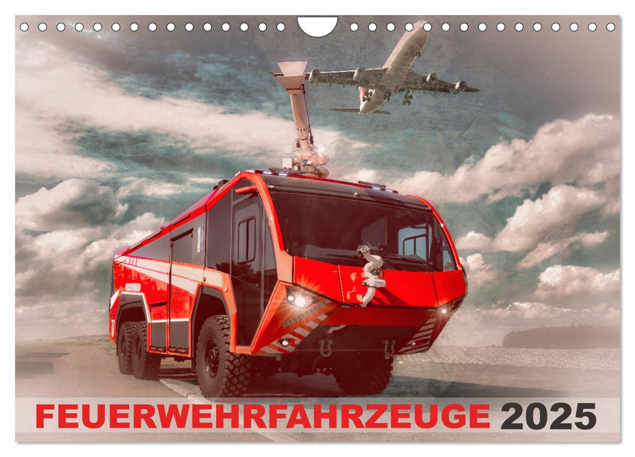 Cover: 9783383861611 | Feuerwehrfahrzeuge (Wandkalender 2025 DIN A4 quer), CALVENDO...