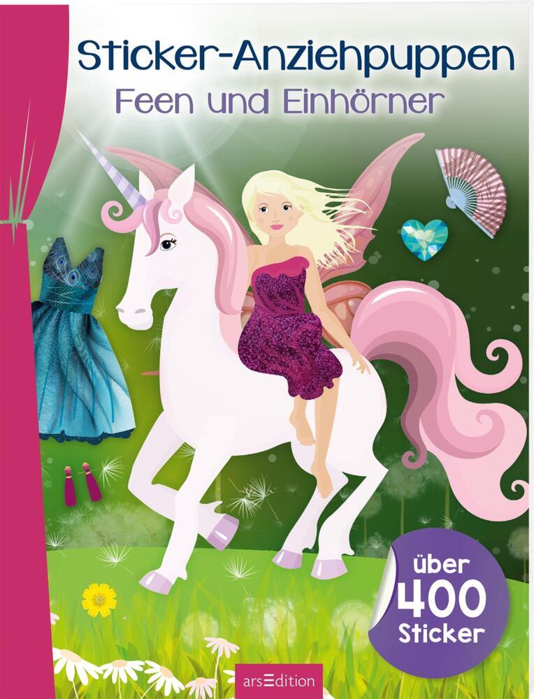 Cover: 9783845846255 | Sticker-Anziehpuppen - Feen und Einhörner | Über 400 Sticker | Buch