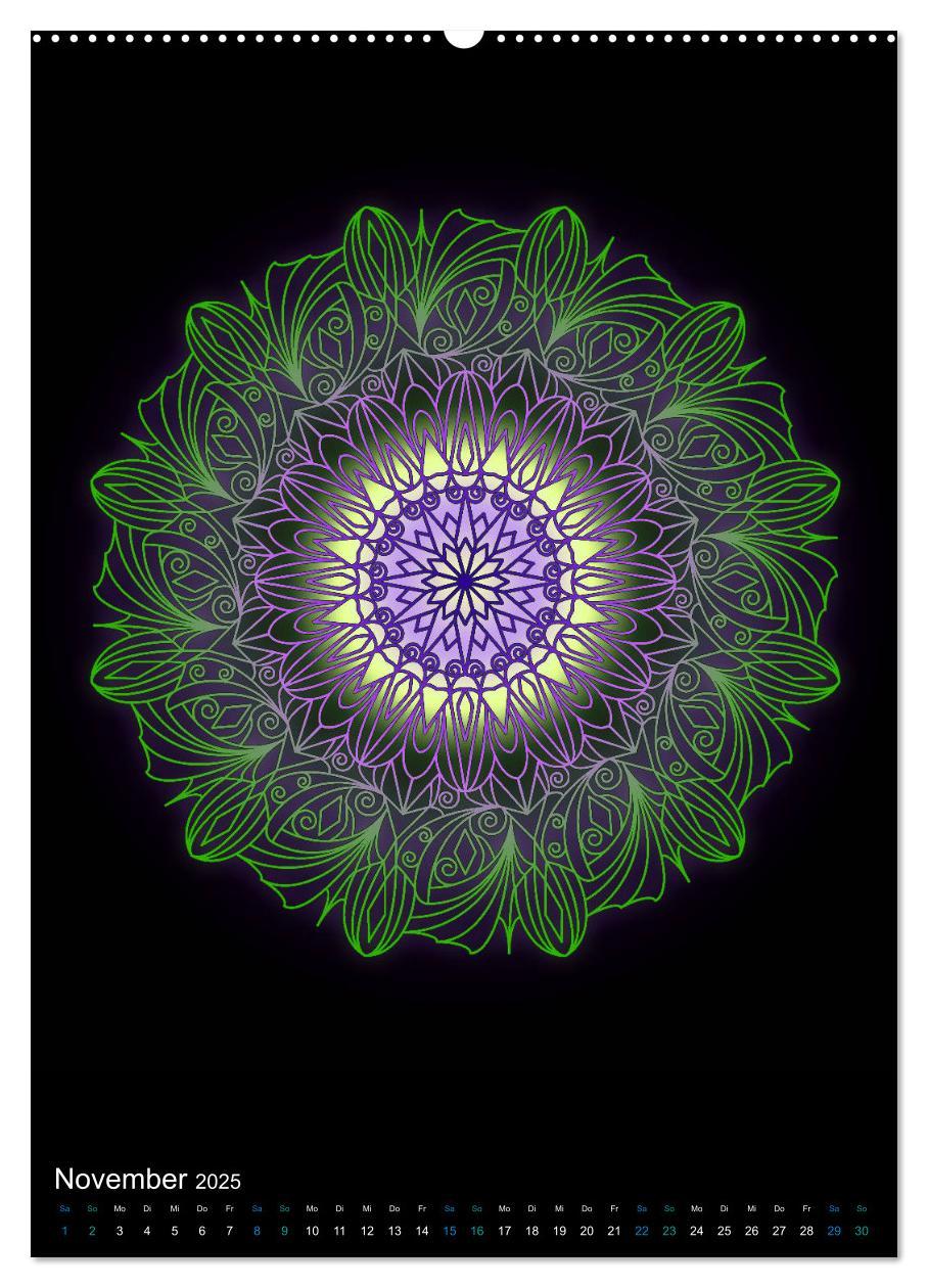 Bild: 9783435952410 | Mandala-Kalender 2025 (Wandkalender 2025 DIN A2 hoch), CALVENDO...