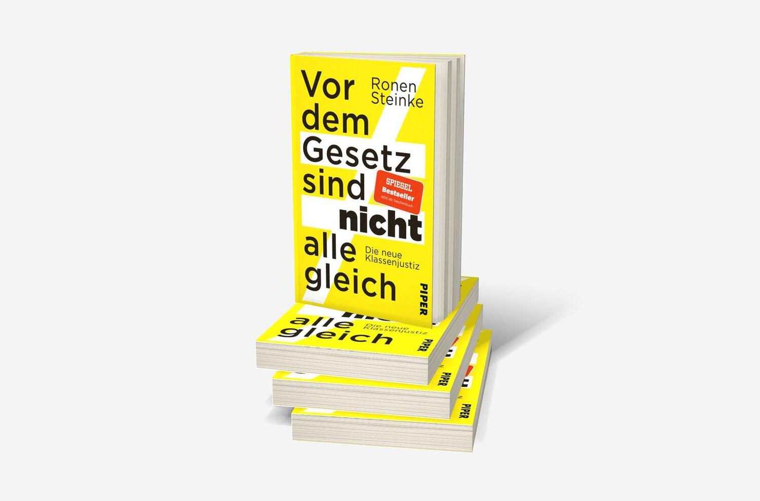 Bild: 9783492319751 | Vor dem Gesetz sind nicht alle gleich | Ronen Steinke | Taschenbuch