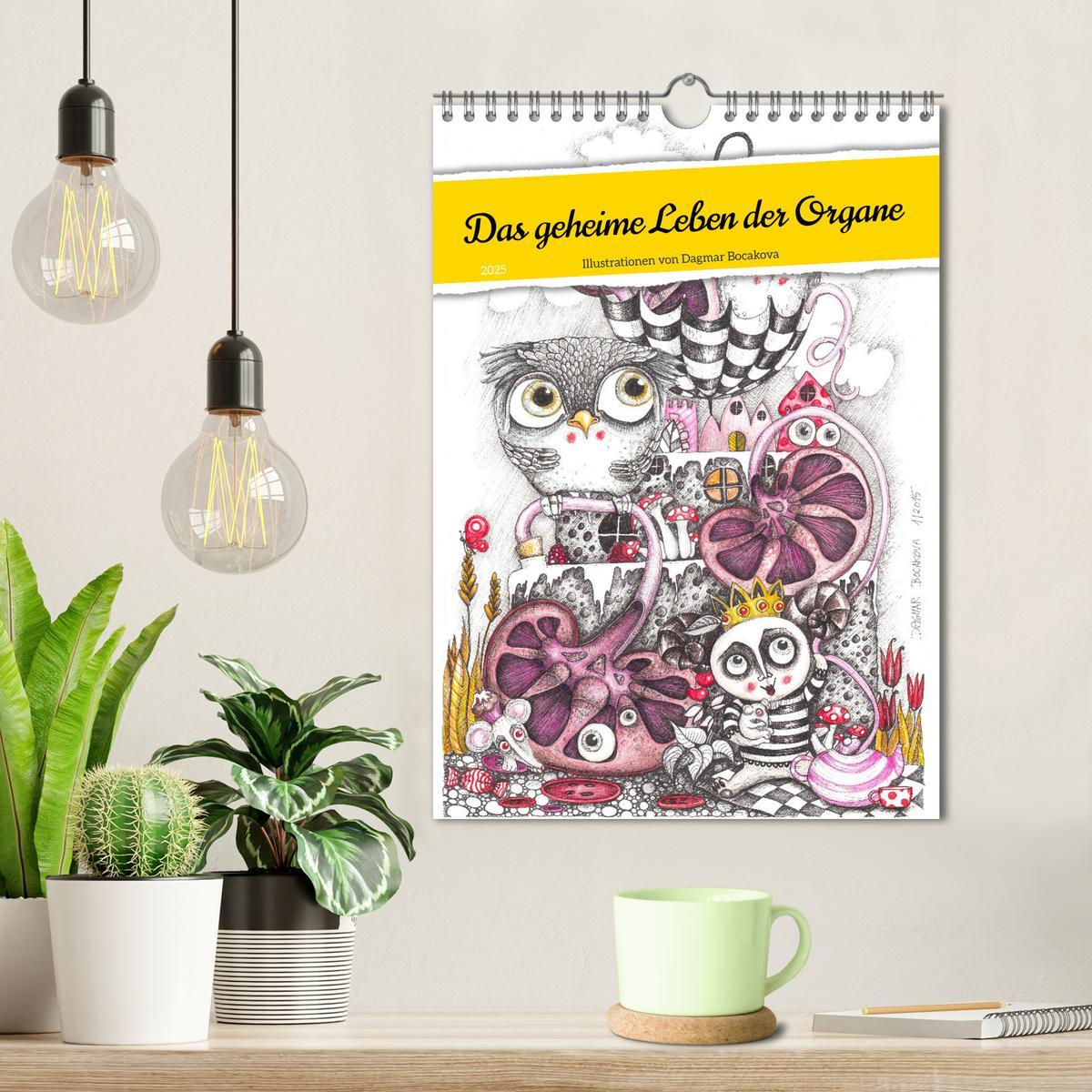 Bild: 9783435871759 | Das geheime Leben der Organe (Wandkalender 2025 DIN A4 hoch),...