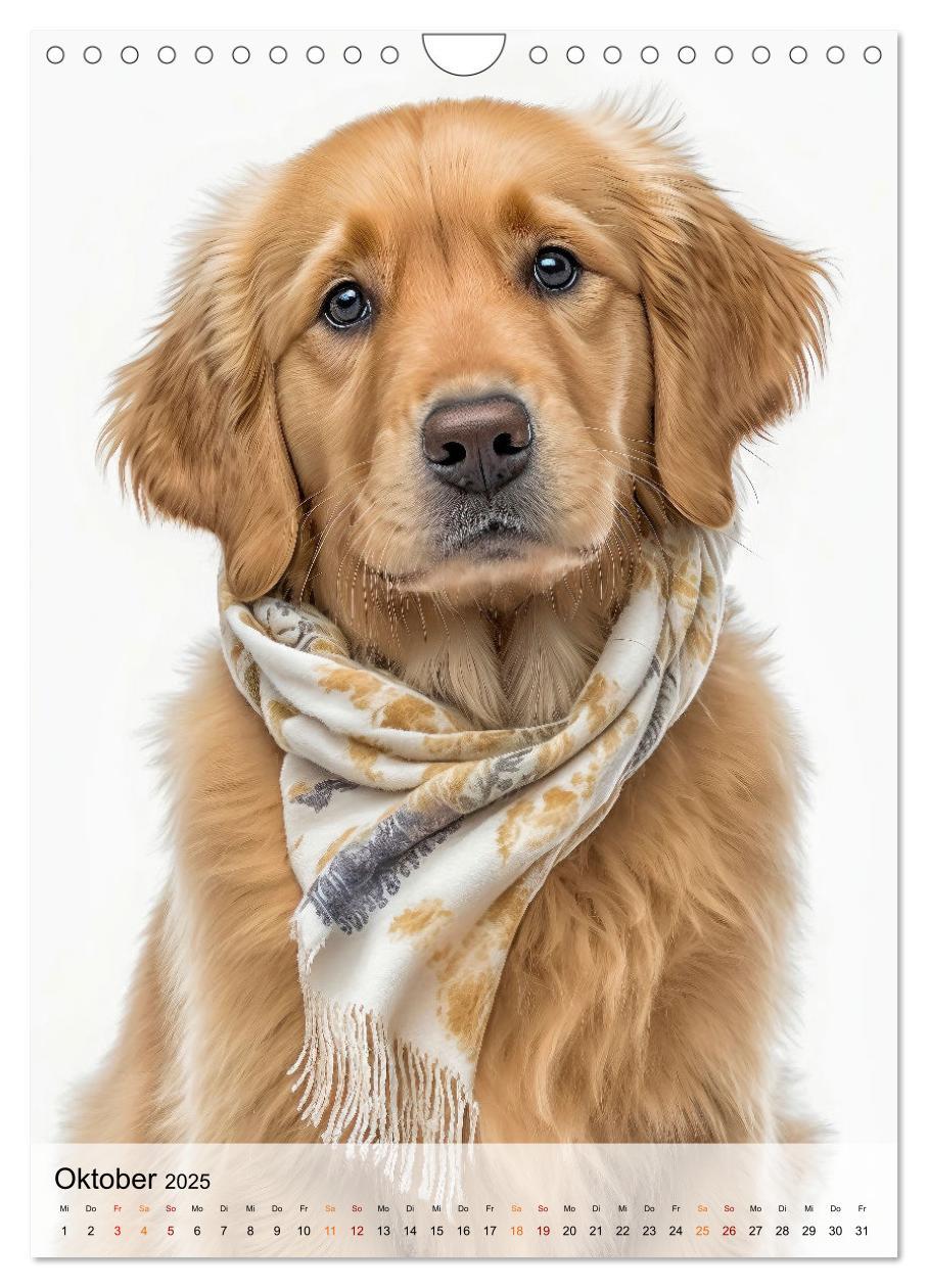 Bild: 9783435881246 | Golden Retriever - ein Hund für die Familie (Wandkalender 2025 DIN...